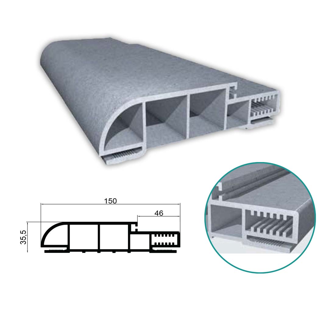 15'lik Oval Kompozit Kapı Kasası